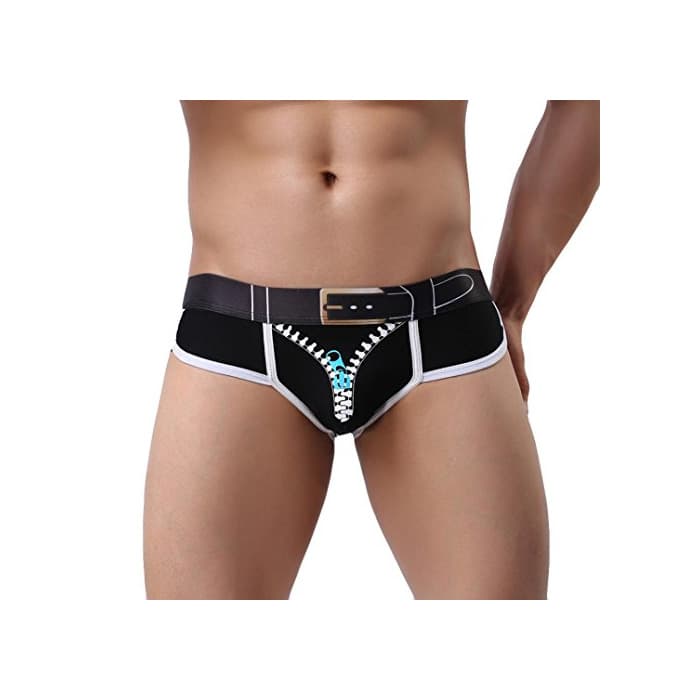 Product Ropa Interior de Hombres Yesmile Cremallera Suave de Los Hombres Escritos de