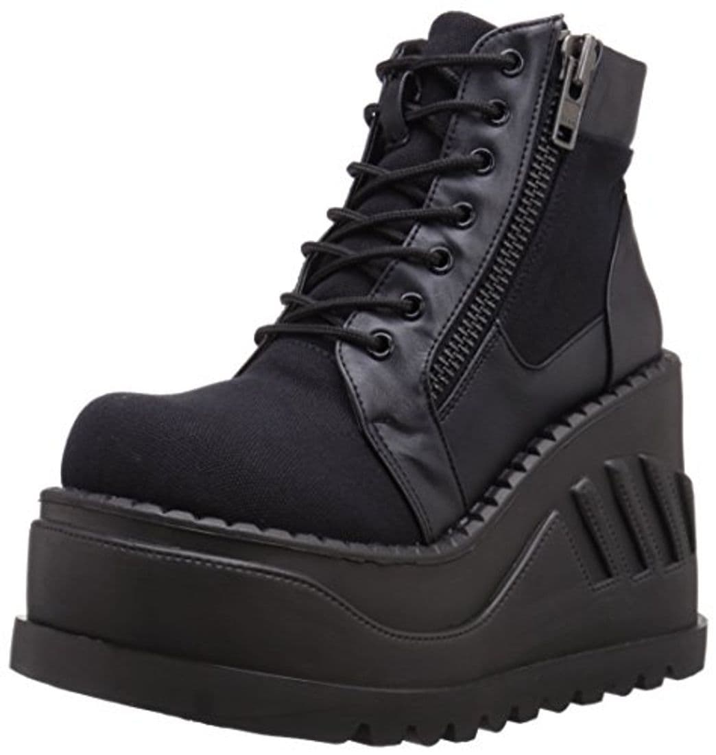 Product Demonia STOMP-10 Blk Canvas-Vegan Leather UK 5