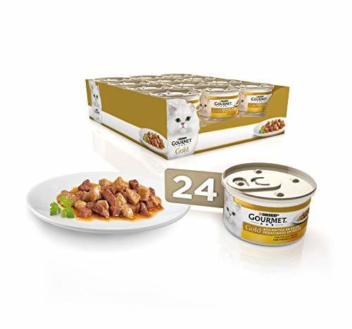 Product Purina Gourmet Gold Bocaditos en Salsa comida para gatos con Pollo e