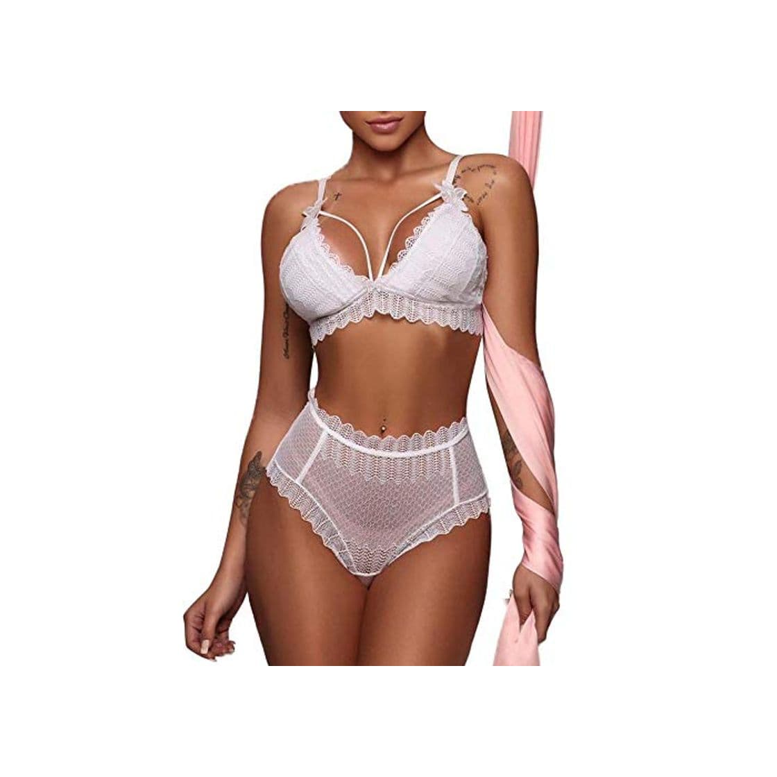 Product FONXOS Lenceria Erotica Mujeres S Lace Hollow out Bragas De Sujetador De