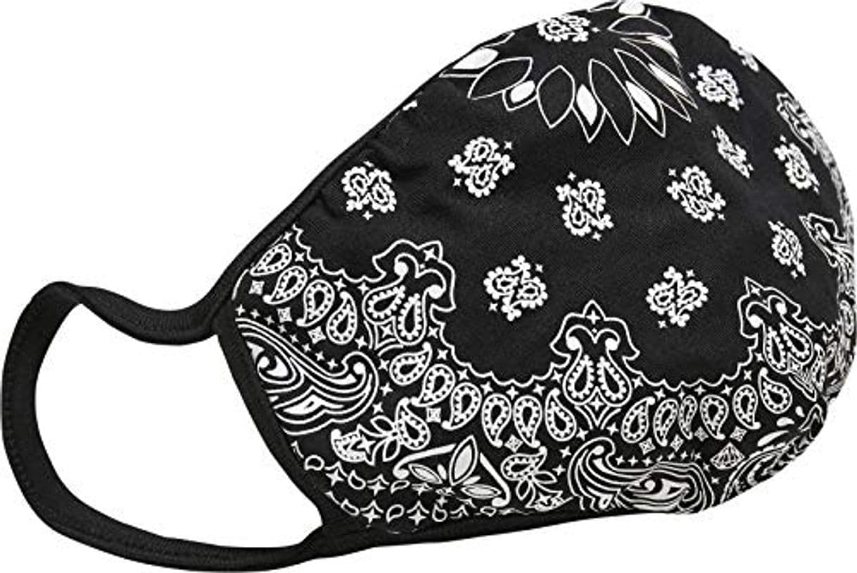 Fashion Urban Classics Bandana Face Mask 2-Pack Máscara de todos los días, Black