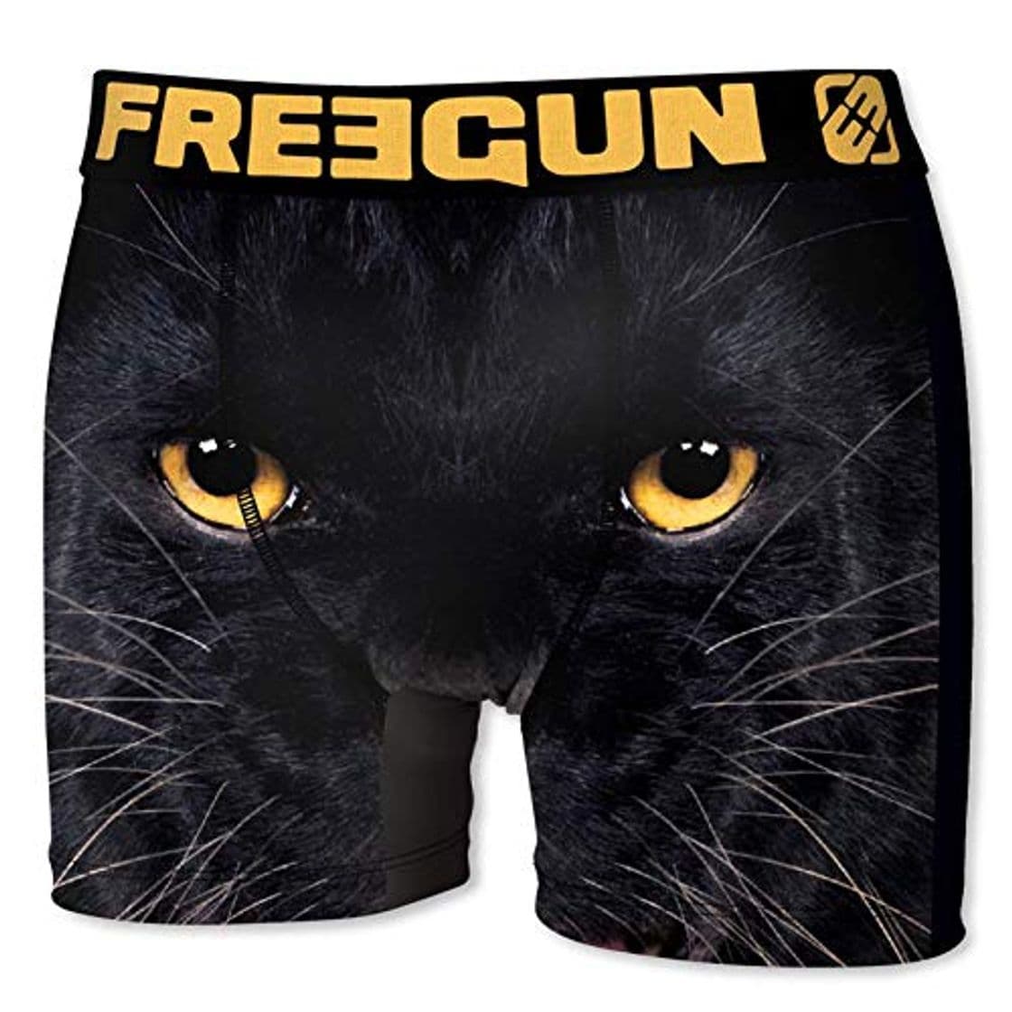 Fashion FREEGUN Bóxer para Hombre Animales Pantera Negra