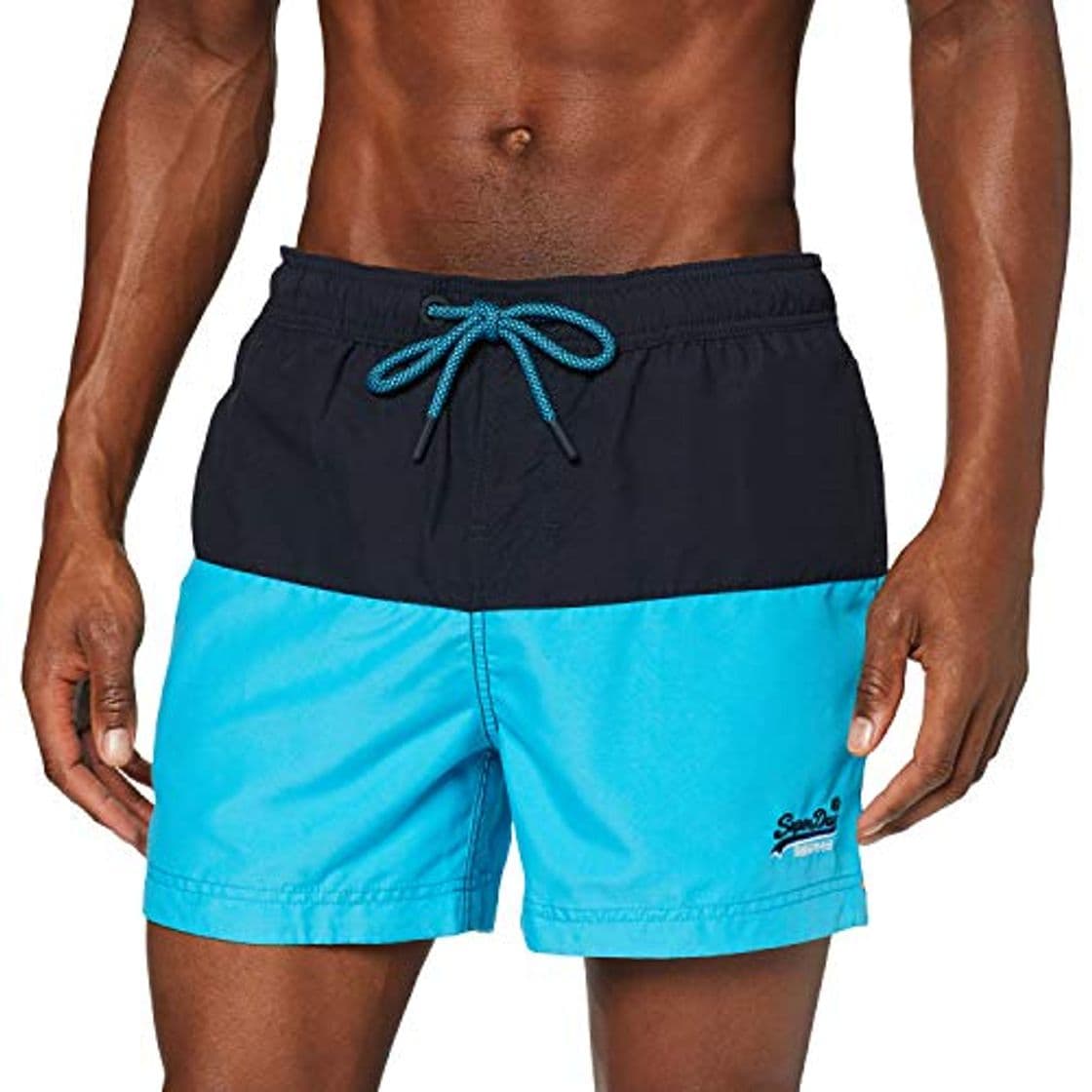 Product Superdry Beach Volley Swim Short Bañador para Hombre, Azul