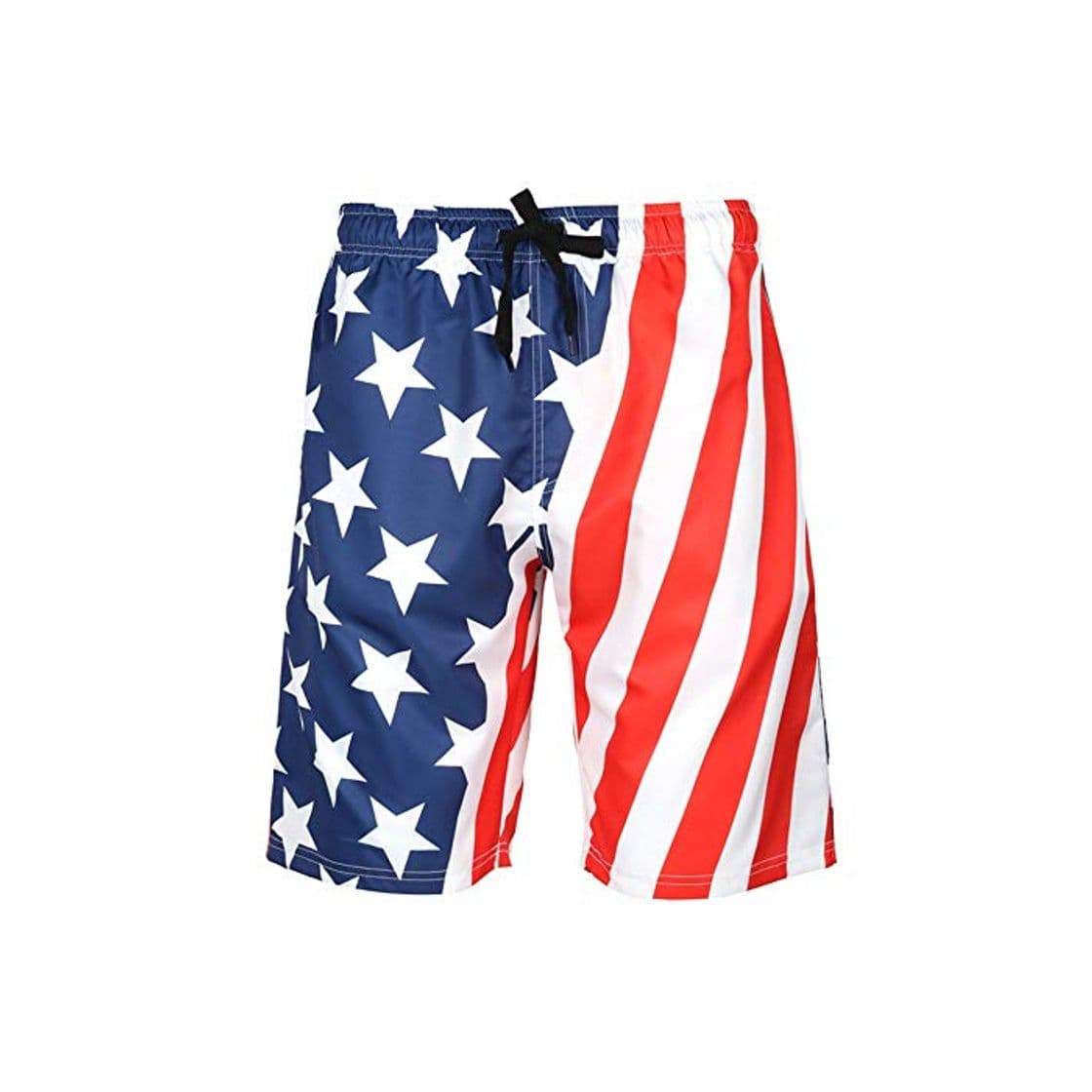 Product Pantalones cortos de playa Mens Star Estampado de rayas Ropa de playa Surf Pantalones cortos de natación Traje de baño Trajes de baño Pantalones cortos de Sportwear Pantalones cortos de baño Pantalone