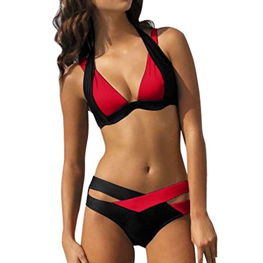 Producto Yesmile Bikinis Mujer Push Up Trajes Baño Diseño Corbata Cruzada Sexy 2020 Bikini Estampado Dividido BañAdores de Estilo Clásico