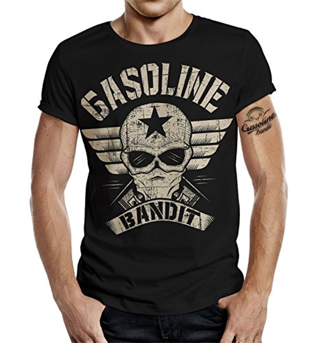 Product Gasoline Bandit Biker Camiseta Original Diseno Big-Size Print