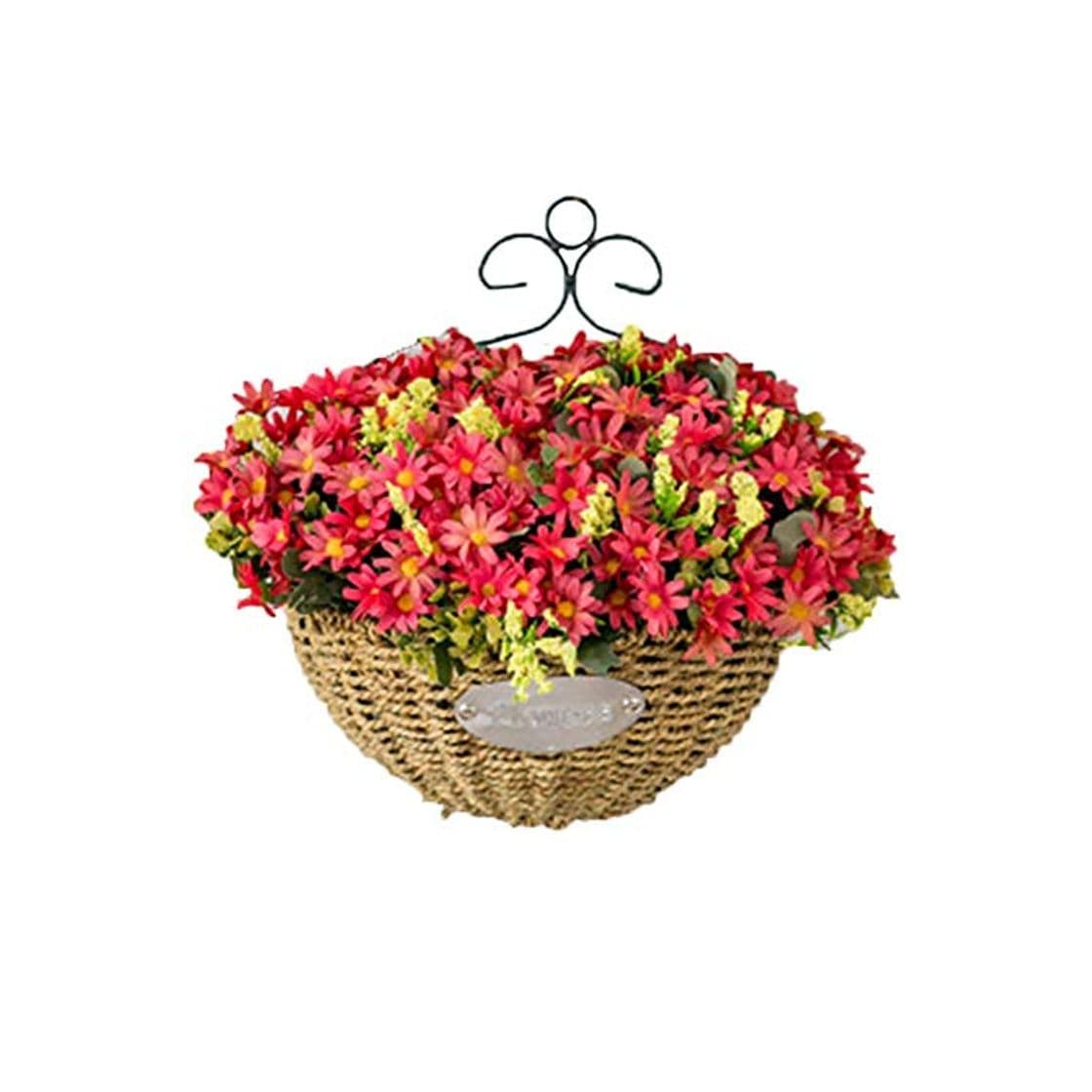 Product Topdo - Flores Artificiales con Cesta de Flores para Colgar en la