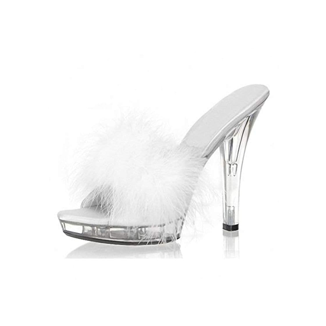 Fashion WXLGG-618 Non-Slip Ladies SandalClear Crystal Shoes Super High Heel Stiletto Nightclub Fun