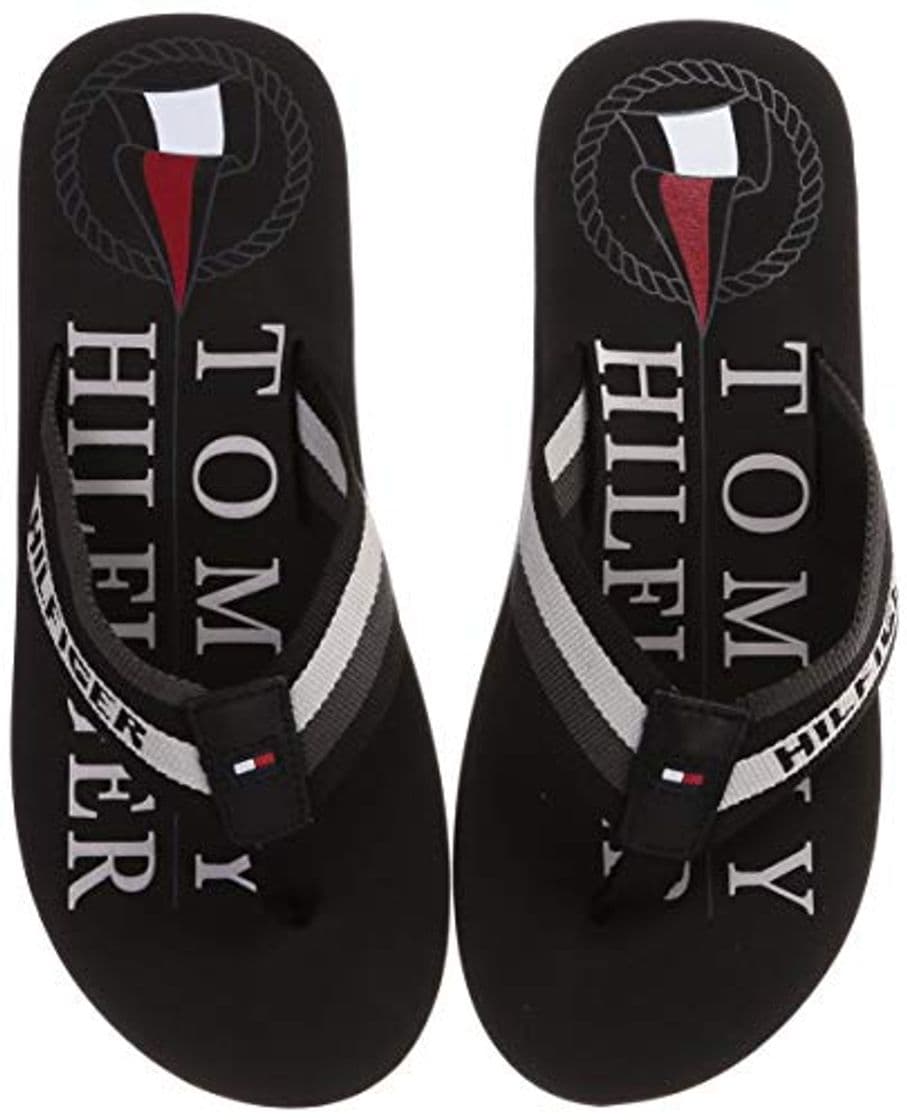 Fashion Tommy Hilfiger Hilfiger Maritime Beach Sandal, Sandalias con Punta Abierta para Hombre,