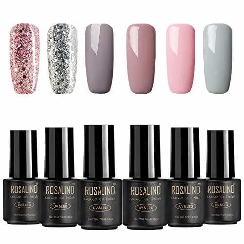 Beauty ROSALIND Esmaltes Semipermanentes de Uñas en Gel UV LED