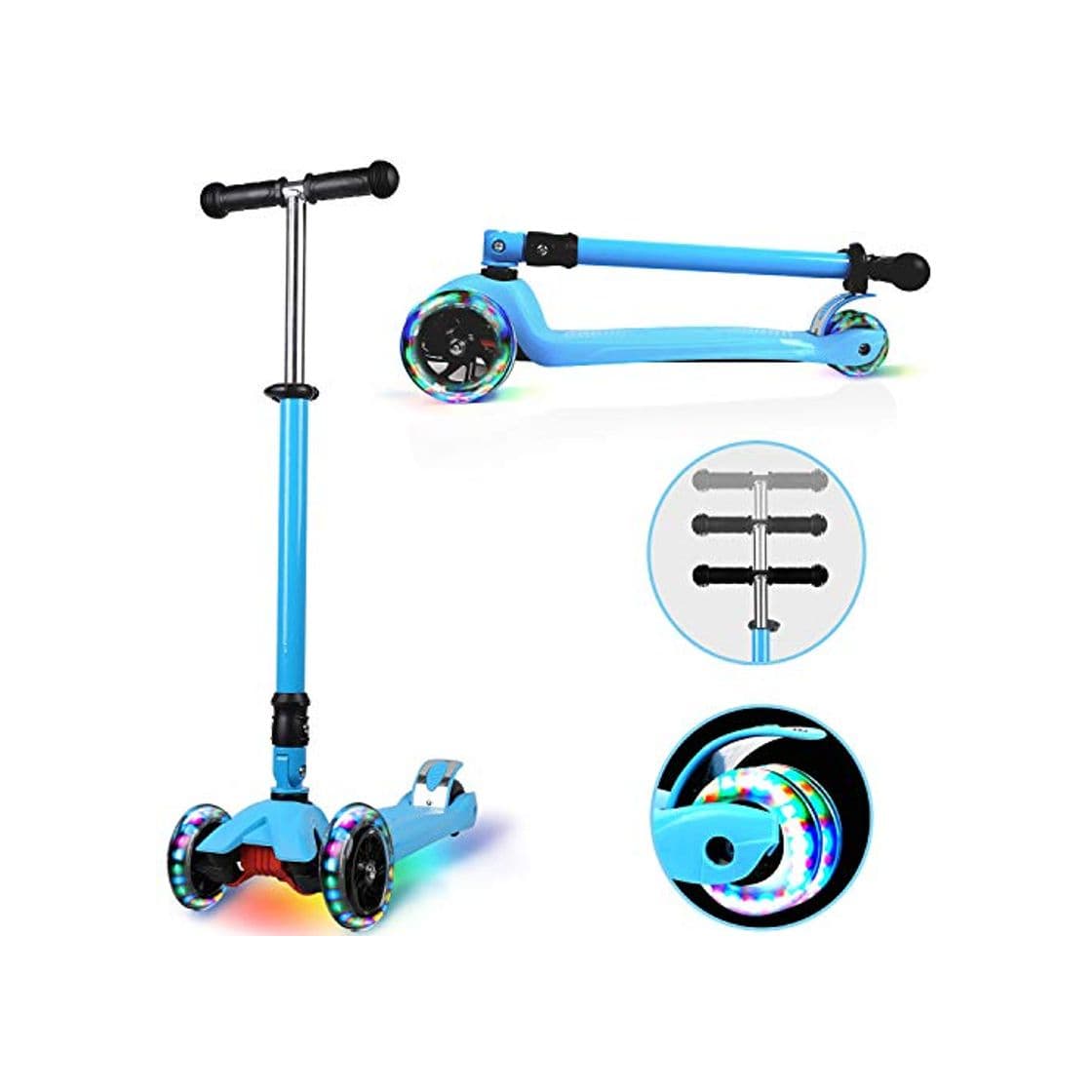 Product IMMEK Patinete Scooter Plegable de Tres Ruedas para Niño Pequeños 3 a