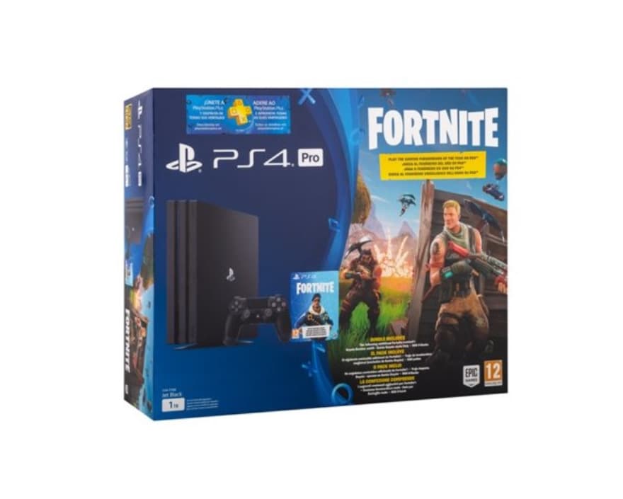 Product Consola PS4 Pro Voucher Fortine (1 TB - Preto)