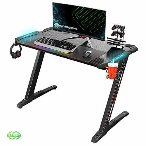 Product Eureka Ergonomic Z1-S Gaming Desk - Mesa de juegos para computadora