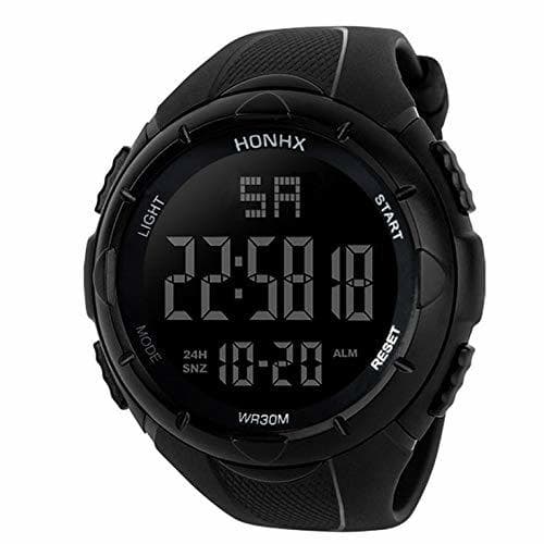 Moda Reloj Deportivo Hombres Analógico Digital Militar Ejército de Silicona Deporte Relojes LED