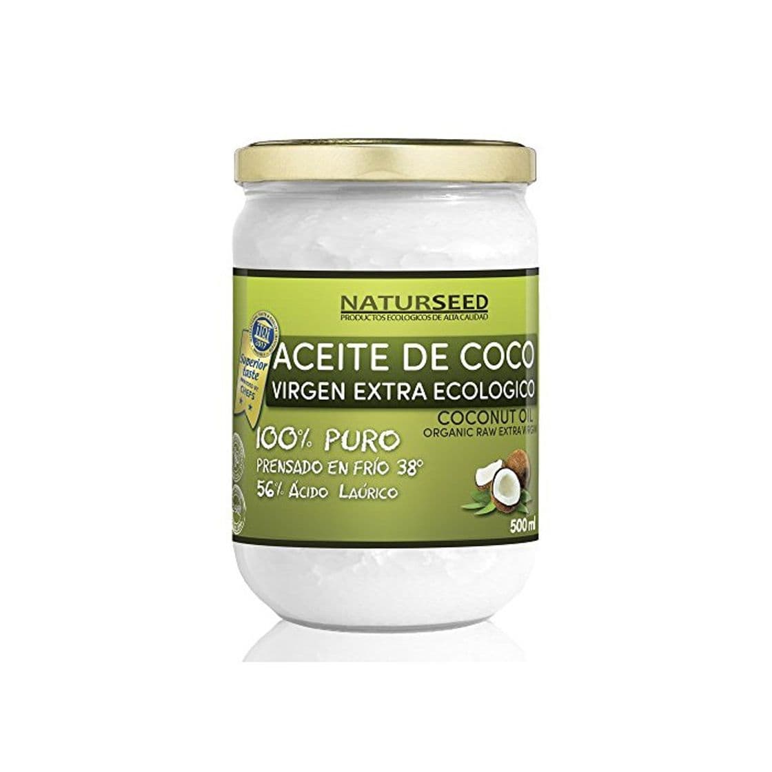 Producto Naturseed - Aceite de coco Virgen Extra Orgánico - Para uso Estético