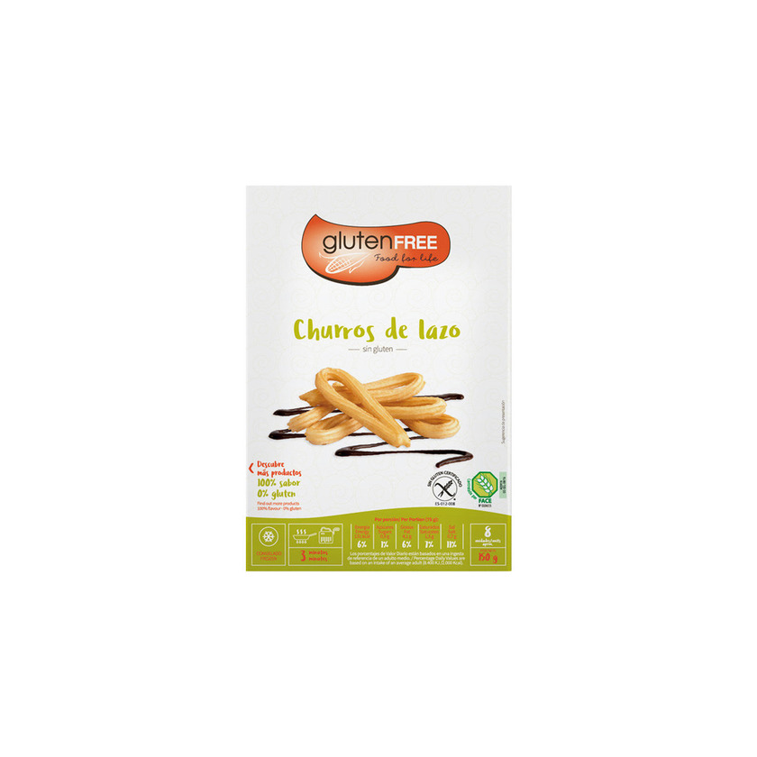 Producto Churros sem Glúten embalagem 150 g