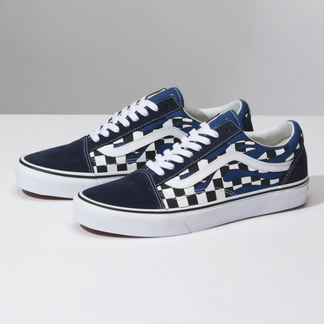 Producto Vans old school flame dark blue and white 