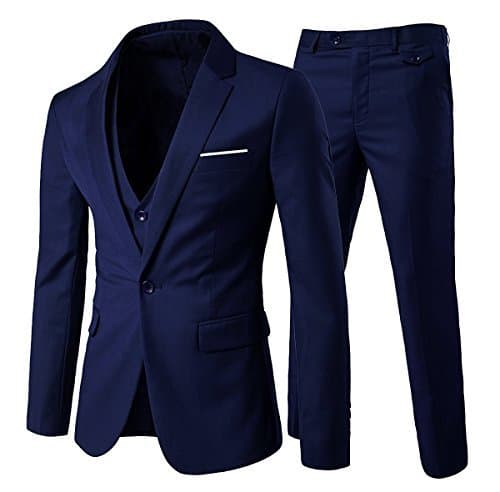 Producto Trajes para Hombres 3 Piezas Elegante Traje de Estilo Occidental Blazer Chalecos