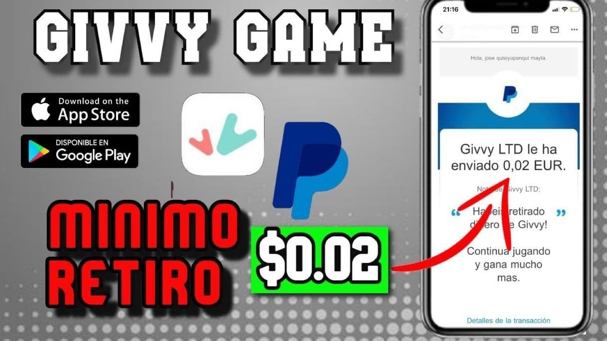 Moda ⚡GIVVY APP 🔴💰NUEVA APP🤑 FACIL para GANAR DINERO A PAYPAL 