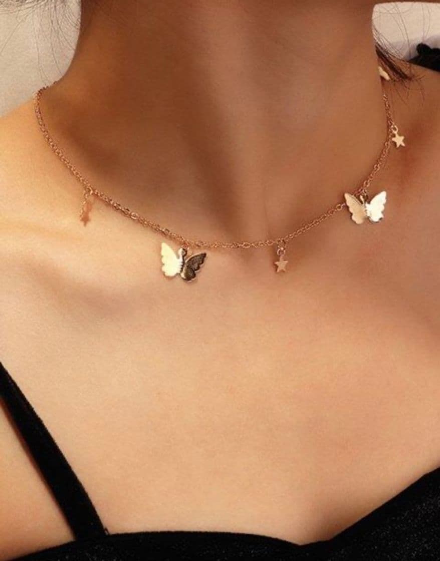 Producto Collar de vendimia de mariposa y estrellas