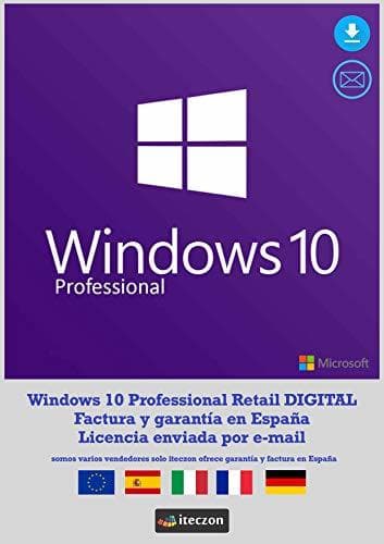 Product Windows 10 Professional Retail 1 PC ( ESD ) Entrega electrónica de