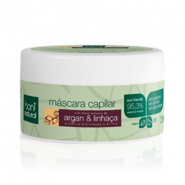 Fashion Máscara capilar argan e linhaça VEGAN