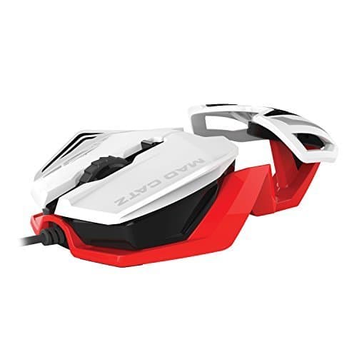 Electronic Madcatz - R.A.T. 1 Ratón, Color Blanco y Rojo