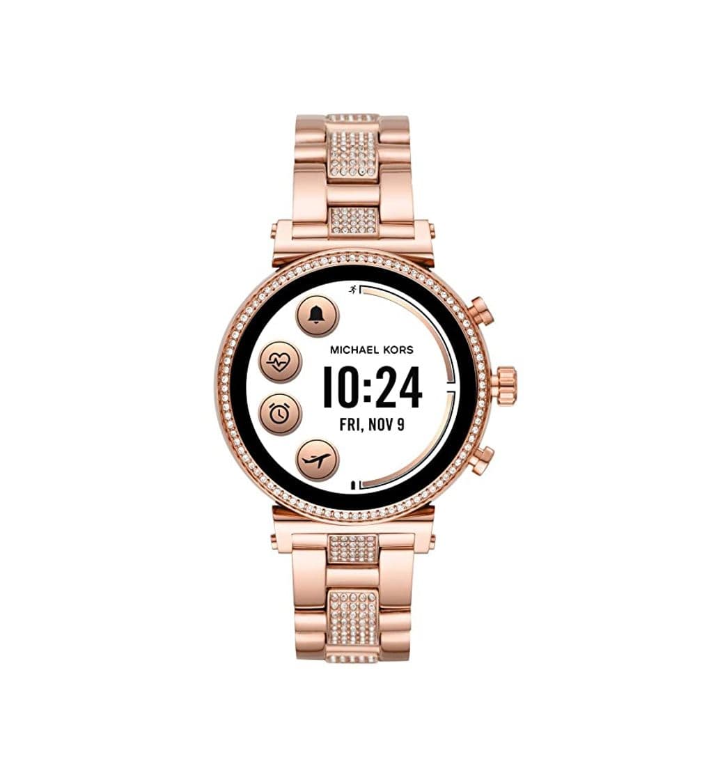 Fashion Michael Kors Smartwatch Pantalla táctil para Mujer de Connected con Correa en Acero Inoxidable MKT5086