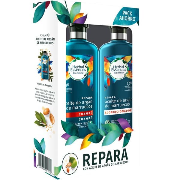 Belleza Herbal Essences Bío Renew Acondicionador Repara Aceite Argán