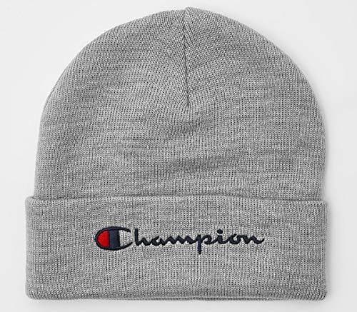 Moda Champion Berretto Grigio Basic con Logo ricamato 804335EM006