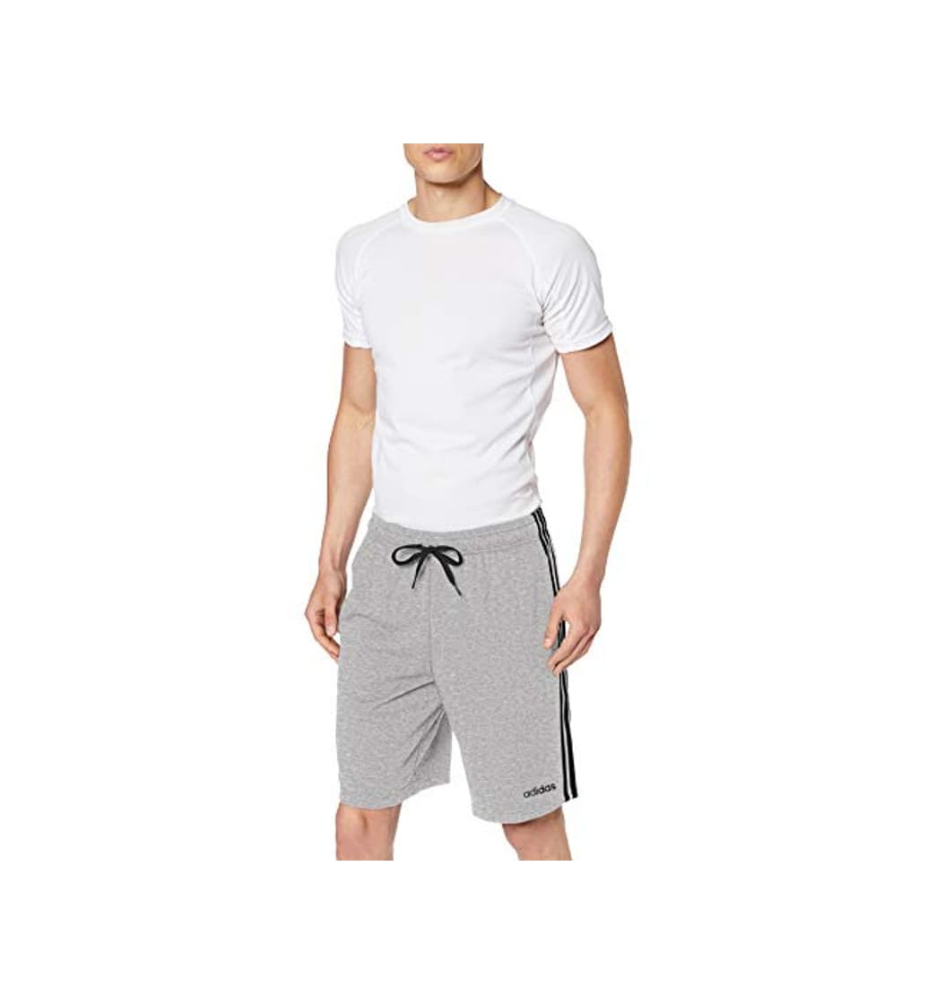 Fashion adidas Essentials French Terry 3 Bandas Pantalón Corto, Hombre, Gris