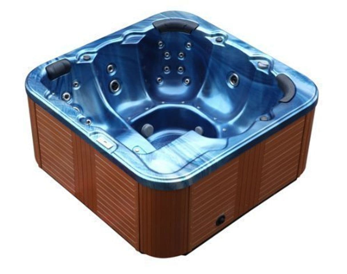 Electrónica Outdoor Whirlpool Al Aire Libre Hot Tub Troja Spa color: AZUL CON