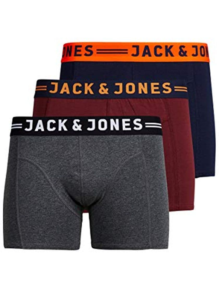 Lugar JACK & JONES JACLICHFIELD TRUNKS 3 PACK, Bóxer Hombre, Multicolor