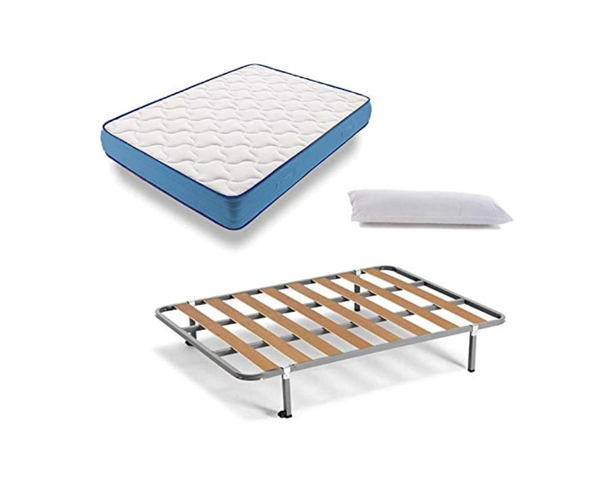 Producto HOGAR24 Cama Completa - Colchón Viscoelástico Viscorelax Reversible