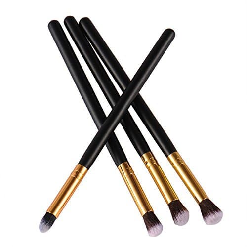 Belleza 4pcs herramientas de maquillaje sombra de ojos Foundation mezclado Juego de brochas