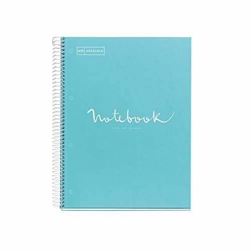 Product Miquelrius Cuaderno A4 Emotions Azul Cielo 80 hojas Cuadrícula