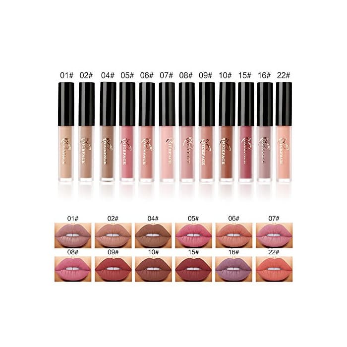 Producto Labios Nude Matte Liquid Lipsticks Afflano