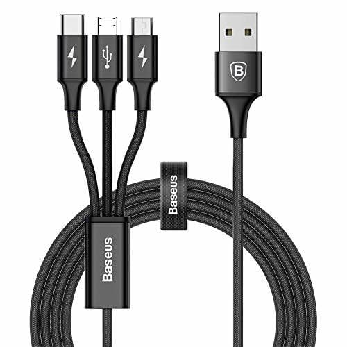 Place Baseus 3 en 1 Cable de Carga Múltiple, Cable USB a Cable