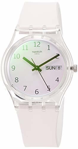 Moda Swatch Reloj Analógico para Unisex Adultos de Cuarzo con Correa en Silicona