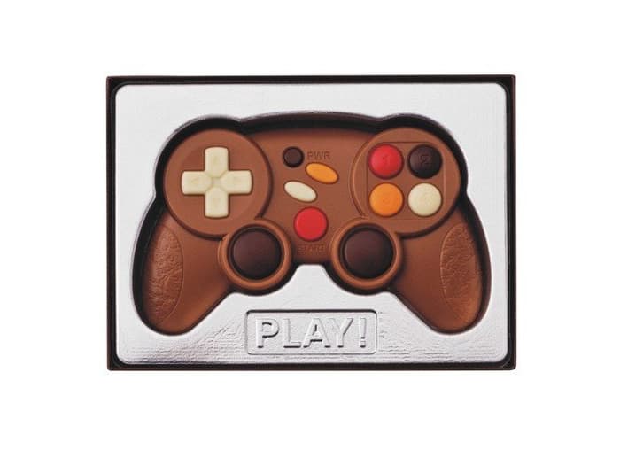 Home Mando de videojuegos de chocolate con caja de regalo