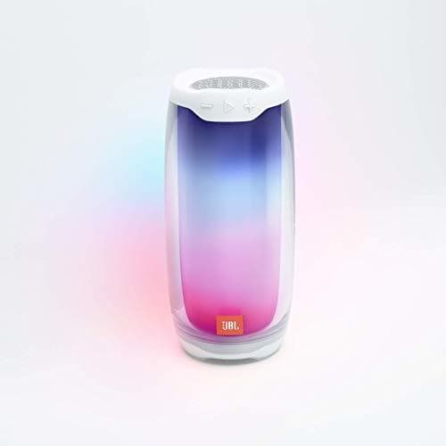 Electrónica Pulse 4 White - Altavoz inalámbrico Bluetooth con Efectos de Luces y