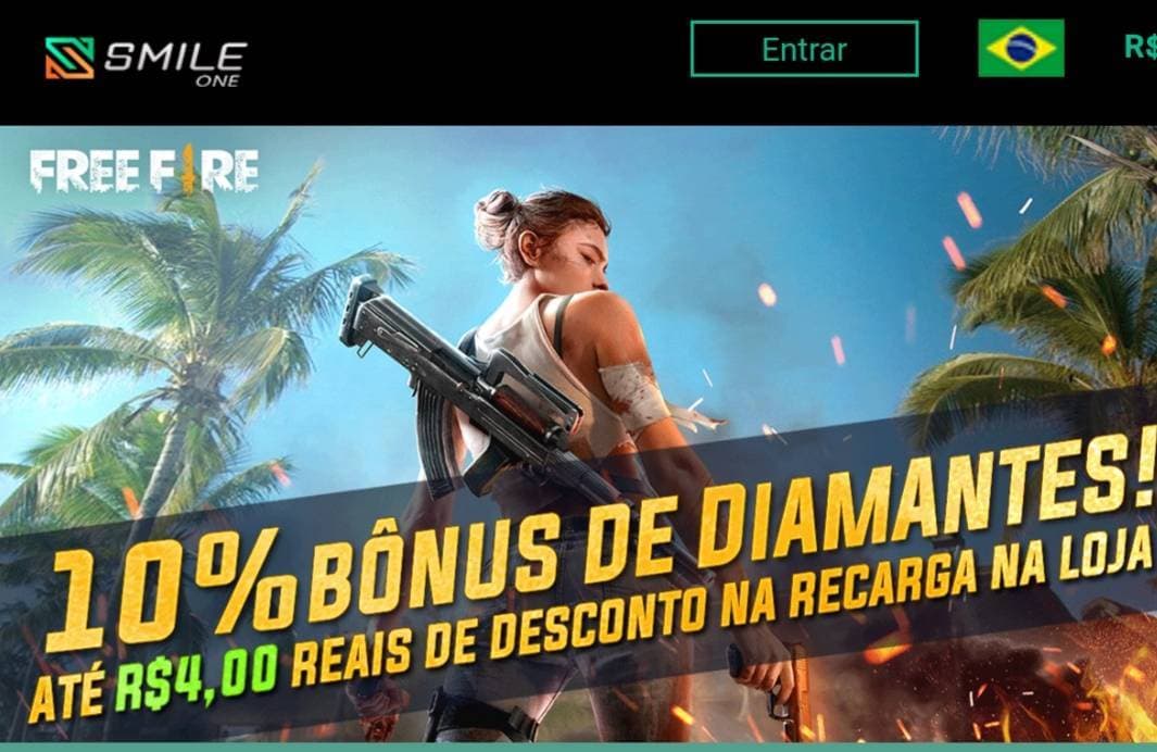 Fashion Recarga de diamantes com desconto freefire 