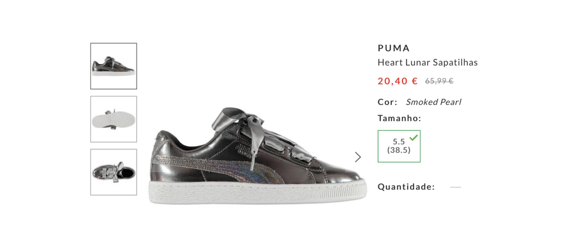 Producto Puma Heart Lunar Sapatilhas 20.40€