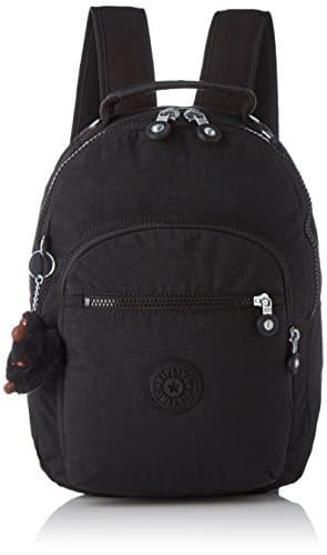 Place Kipling Clas Seoul S Mochila con Compartimento para Tableta, 10 Litros, Negro