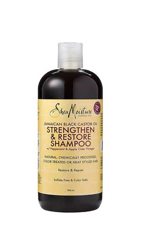 Product Shampoo Strengthen Restore com Óleo de Ricino SHEA MOISTURE