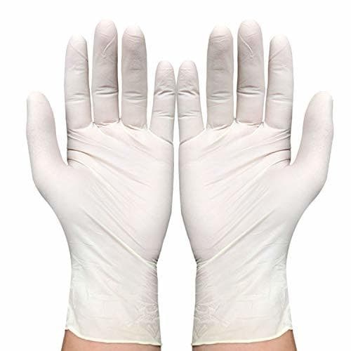 Lugar Corona - Guantes desechables de látex para limpieza universal