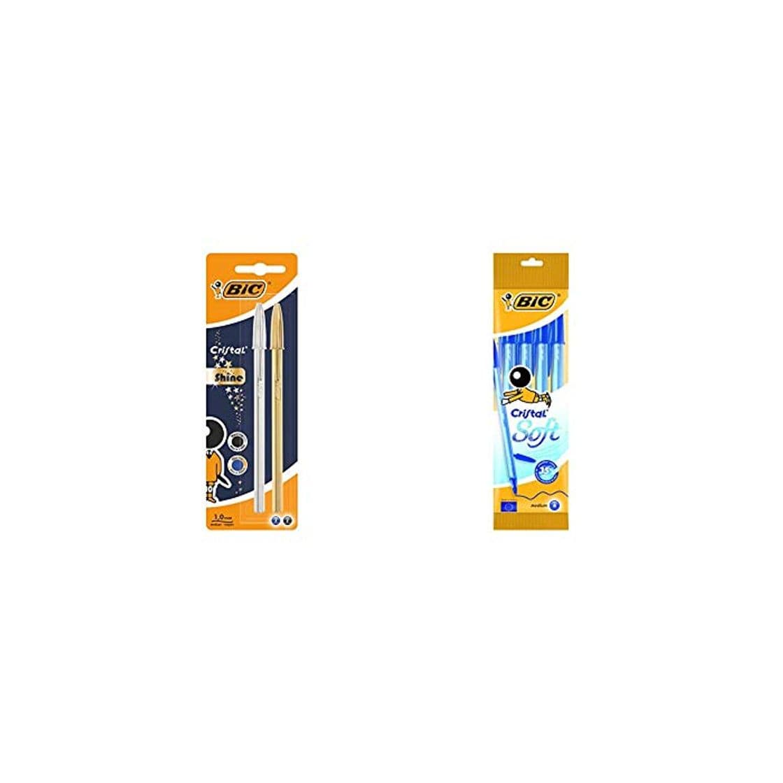 Producto BIC Cristal Shine bolígrafos punta media (1,0 mm) Cuerpo y colores Surtidos,