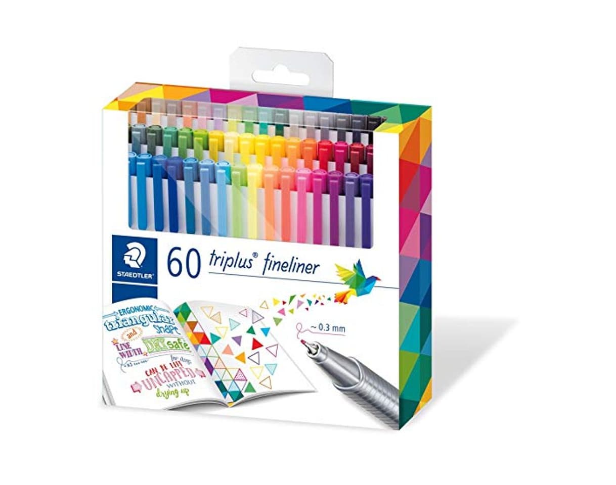 Producto Staedtler 334 C60. Rotuladores de colores brillantes de punta fina Triplus Fineliner.