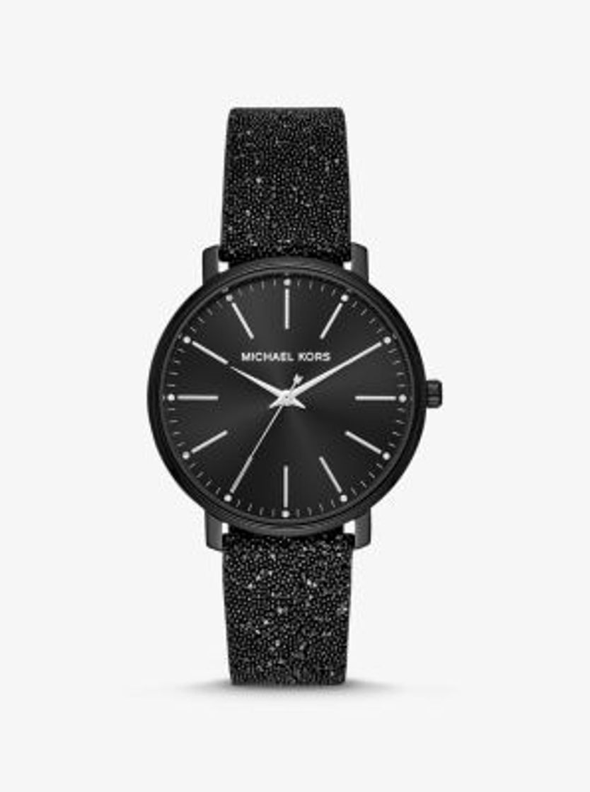 Producto Pyper Black-Tone Swarovski® Crystal Embellished Watch