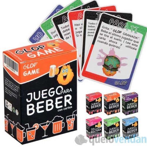 Moda Glop Game - Juego para Beber - Juego de Cartas para Fiestas y ...